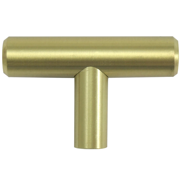 Paradise Bathworks 87904 Steel T-Bar Knob - 2" - Satin Brass
