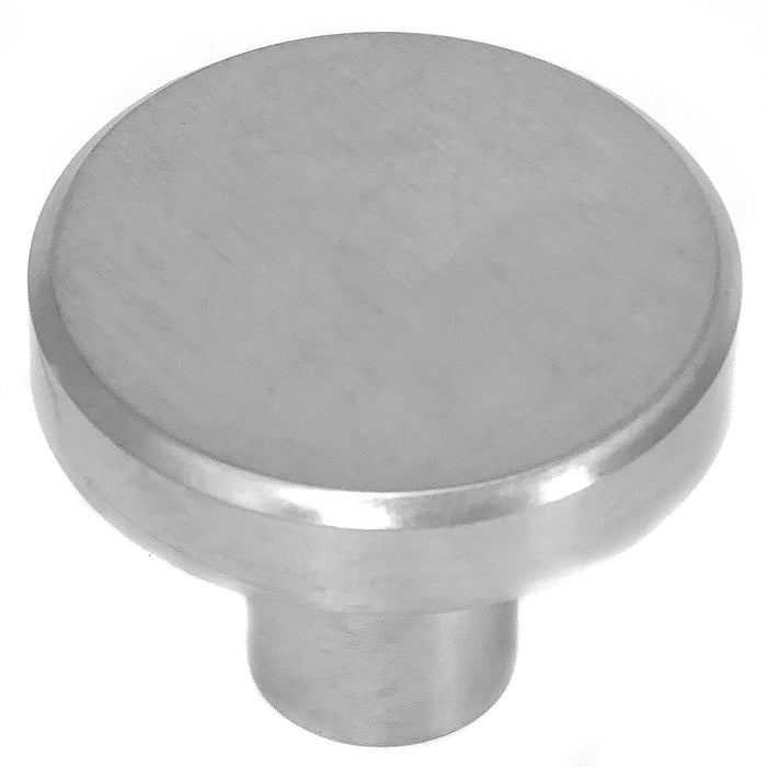 Paradise Bathworks 88907 Brickell Stainless Steel Large Flat Top Knob  - 1 1/2" (89301)
