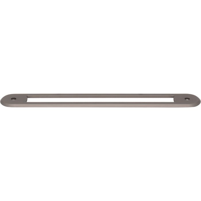 Top Knobs TK3354AG Brockwell 6 5/16" Center to Center Pull Backplate Ash Gray - KnobDepot