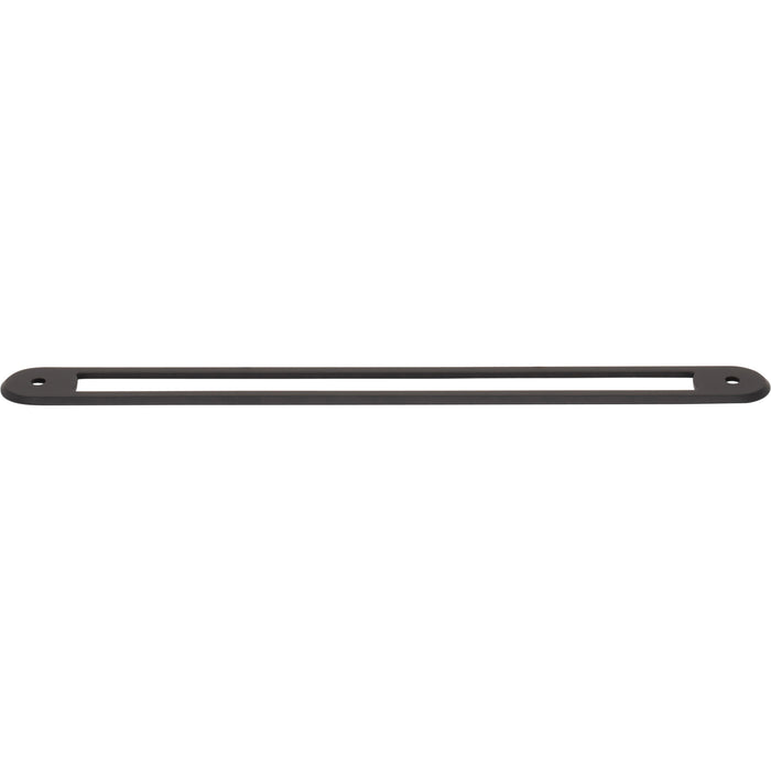 Top Knobs TK3356BLK Brockwell 8 13/16" Center to Center Pull Backplate Flat Black - KnobDepot