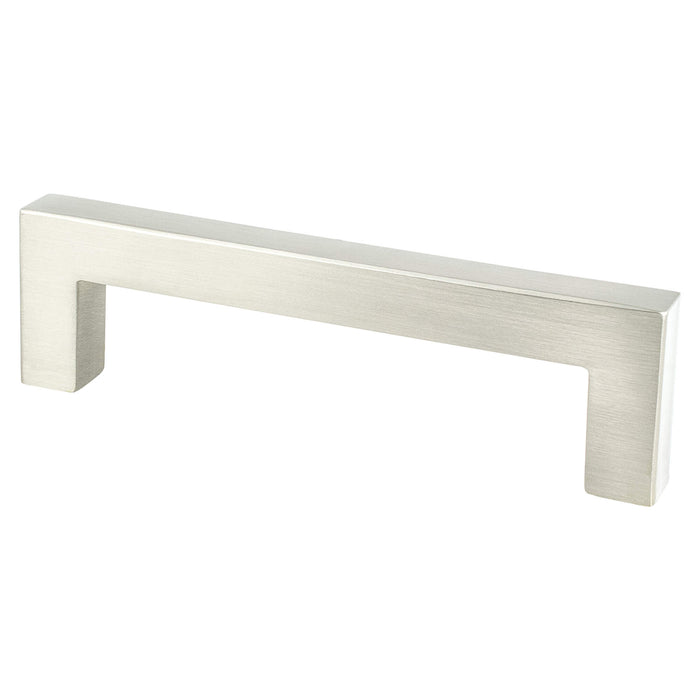 Berenson 9009-4BPN-P Contemporary Advantage One 96mm CC Brushed Nickel Square Pull - KnobDepot