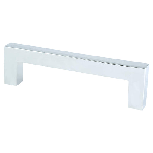 Berenson 9010-4026-P Contemporary Advantage One 96mm CC Polished Chrome Square Pull - KnobDepot
