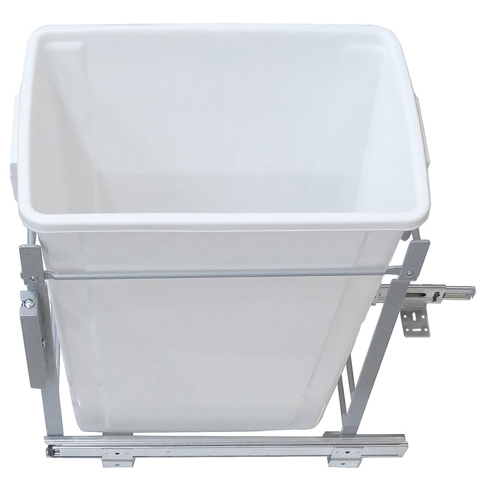 Paradise Bathworks 90102 35L Single-Bottom Mount- Pull-Out  Waste Bin w Door Mounting Kit