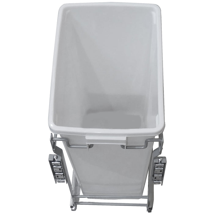 Paradise Bathworks 90102 35L Single-Bottom Mount- Pull-Out  Waste Bin w Door Mounting Kit