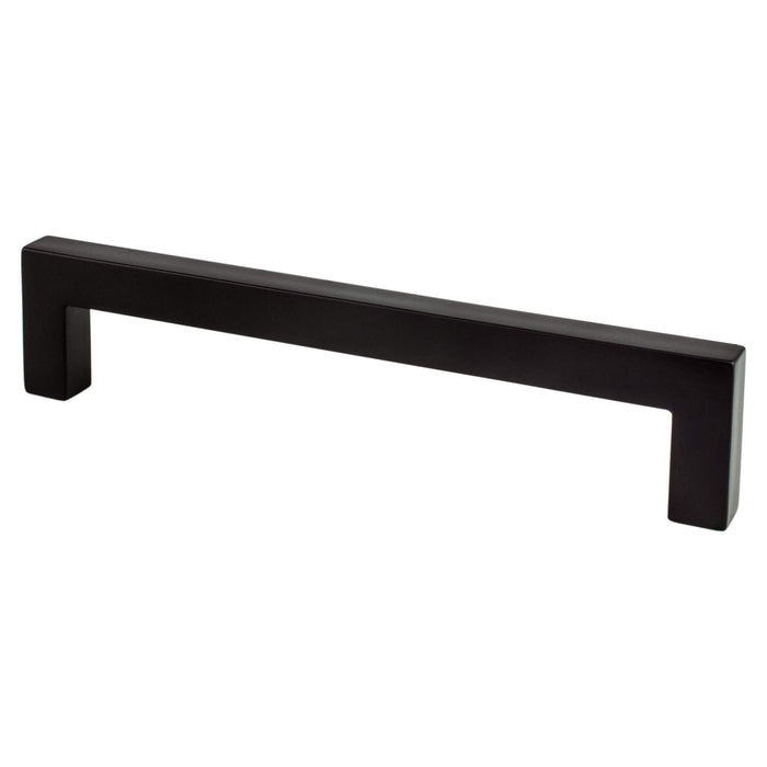 Berenson 9014-4055-P Contemporary Advantage One 128mm CC Matte Black Square Pull - KnobDepot