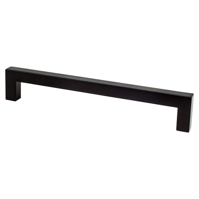 Berenson 9017-4055-P Contemporary Advantage One 160mm CC Matte Black Square Pull - KnobDepot