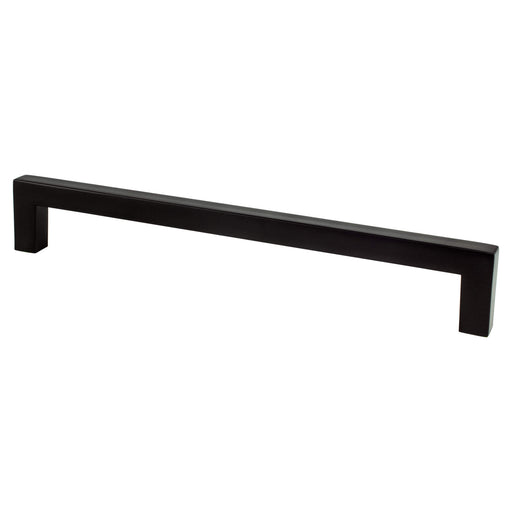 Berenson 9020-4055-P Contemporary Advantage One 192mm CC Matte Black Square Pull - KnobDepot