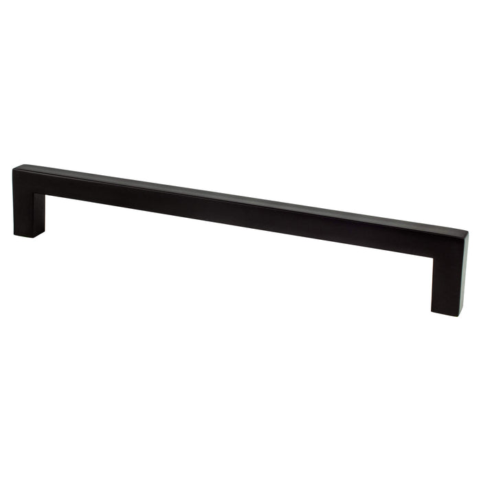 Berenson 9020-4055-P Contemporary Advantage One 192mm CC Matte Black Square Pull - KnobDepot