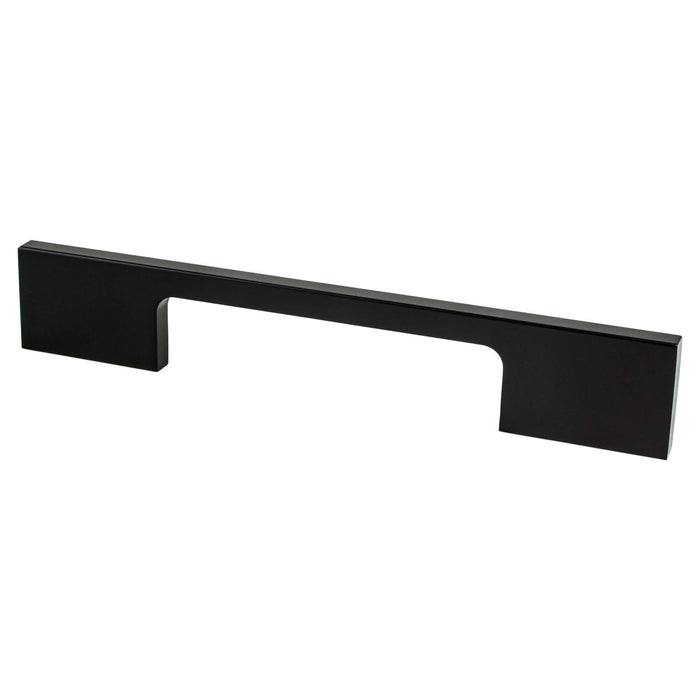 Berenson 9024-4055-P Contemporary Advantage Two 96mm CC Matte Black Rectangle Pull - KnobDepot