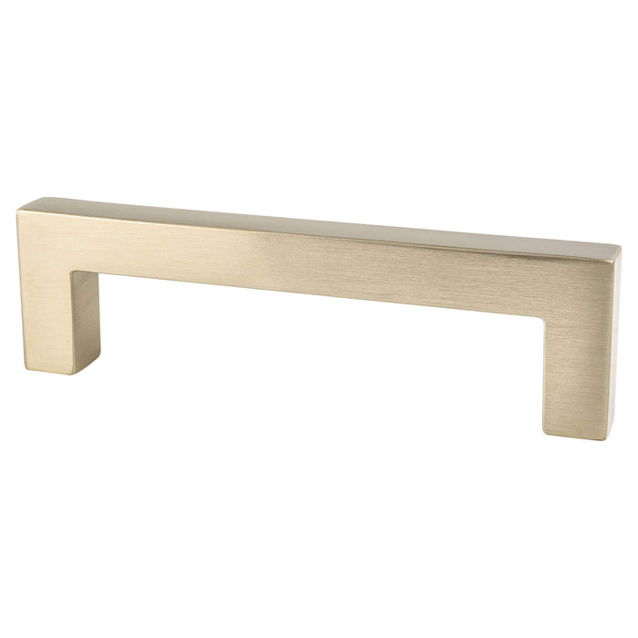 Berenson 9025-40CZ-P Contemporary Advantage One 96mm CC Champagne Square Pull - KnobDepot