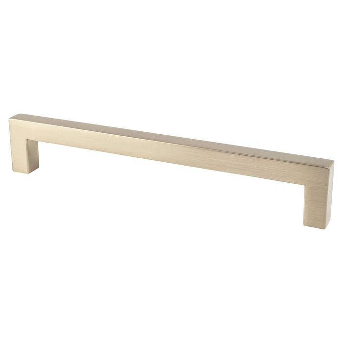 Berenson 9027-40CZ-P Contemporary Advantage One 160mm CC Champagne Square Pull - KnobDepot