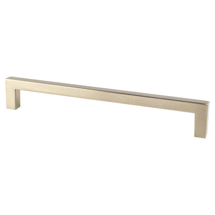 Berenson 9028-40CZ-P Contemporary Advantage One 192mm CC Champagne Square Pull - KnobDepot