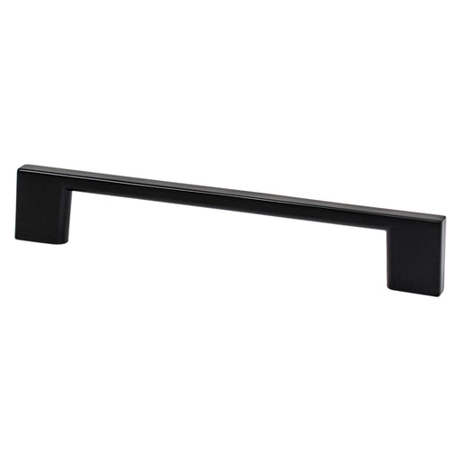 Berenson 9053-4055-P Transitional Advantage Four 128mm CC Matte Black Rectangle Pull - KnobDepot