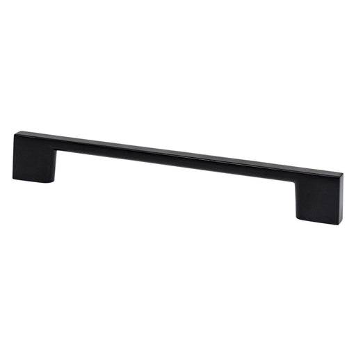 Berenson 9057-4055-P Transitional Advantage Four 160mm CC Matte Black Rectangle Pull - KnobDepot