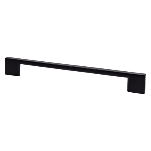 Berenson 9061-4055-P Transitional Advantage Four 192mm CC Matte Black Rectangle Pull - KnobDepot