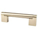 Berenson 9121-10CZ-P Contemporary Advantage Three 96mm CC Champagne Bar Pull - KnobDepot