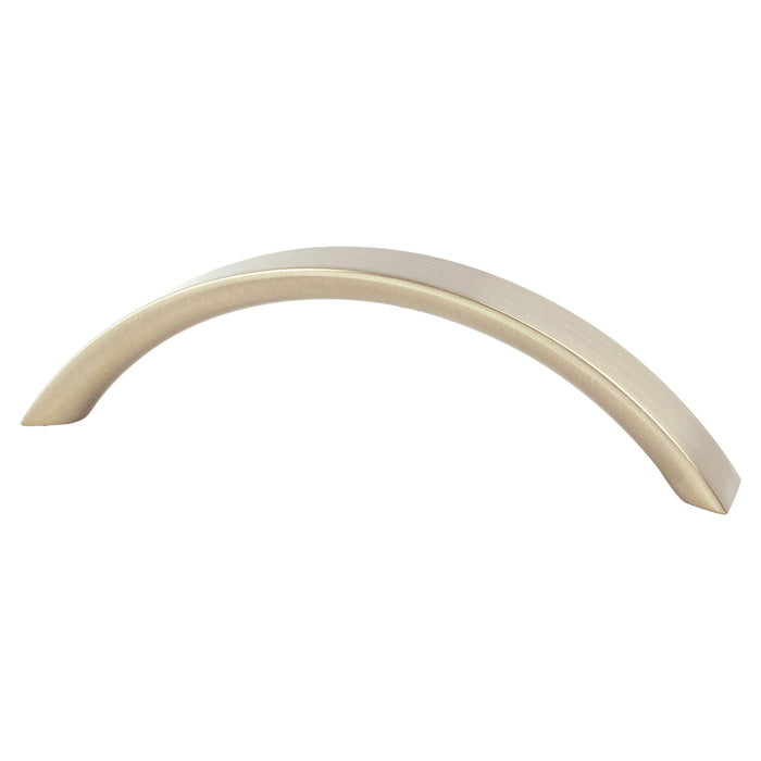 Berenson 9124-10CZ-P Contemporary Advantage Four 96mm CC Champagne Flat Arch Pull - KnobDepot