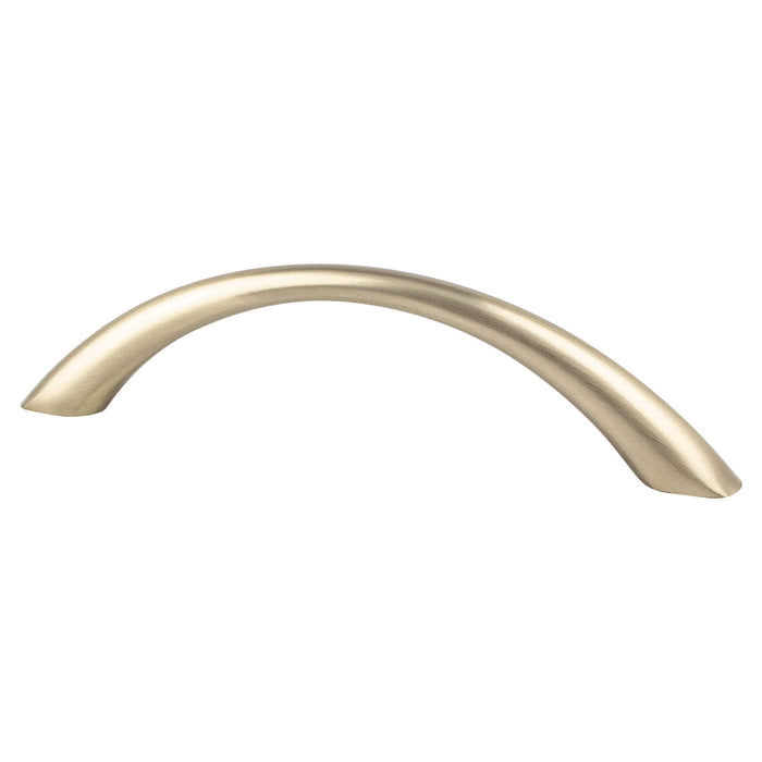 Berenson 9125-40CZ-P Contemporary Advantage Four 96mm CC Champagne Tapered Arch Pull - KnobDepot