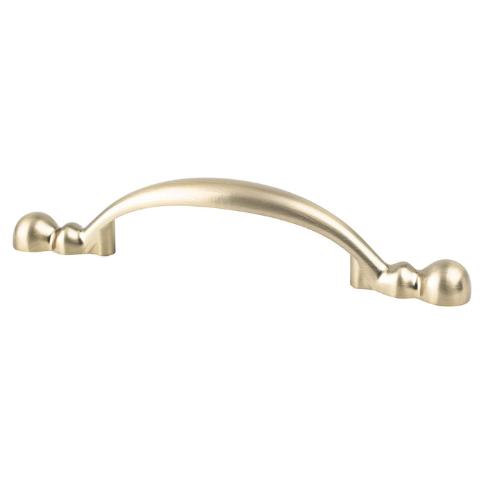 Berenson 9135-10CZ-P Traditional Advantage Four 3 inch CC Champagne Rounded End Pull - KnobDepot