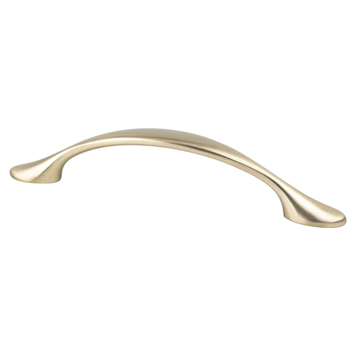 Berenson 9138-10CZ-P Transitional Advantage Three 96mm CC Champagne Rounded End Pull - KnobDepot