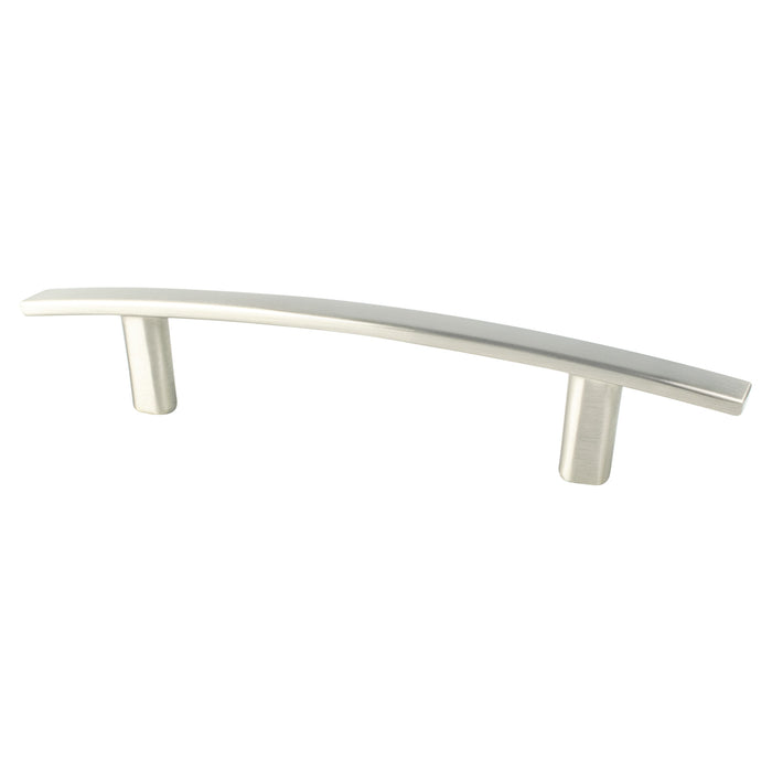Berenson 9171-1BPN-P Transitional Advantage One 96mm CC Brushed Nickel Bow Pull - KnobDepot