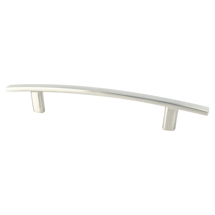 Berenson 9176-1BPN-P Transitional Advantage One 128mm CC Brushed Nickel Bow Pull - KnobDepot