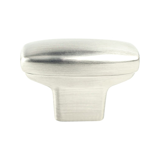 Berenson 9181-1BPN-P Transitional Advantage One Brushed Nickel Rounded Rectangle Knob - KnobDepot