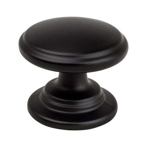 Berenson 9193-1055-P Traditional Advantage Two Matte Black Tiered Knob - KnobDepot