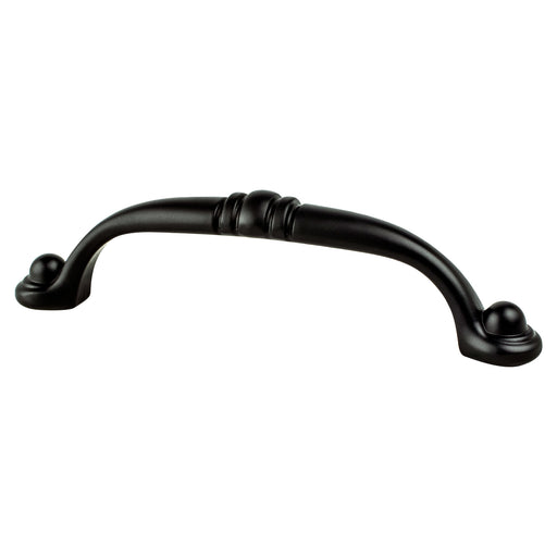 Berenson 9195-1055-P Traditional Advantage Three 96mm CC Matte Black Antique Pull - KnobDepot
