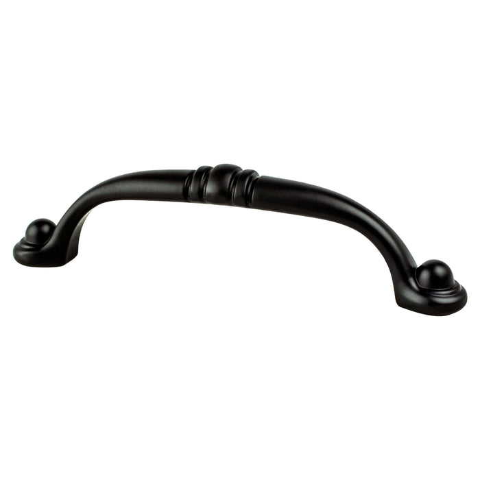 Berenson 9195-1055-P Traditional Advantage Three 96mm CC Matte Black Antique Pull - KnobDepot