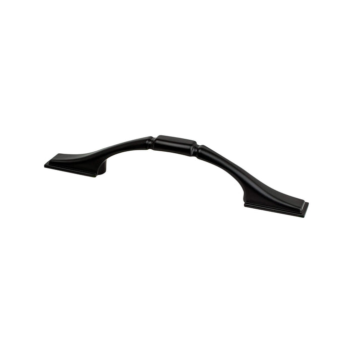 Berenson 9197-1055-P Traditional Advantage One 3 inch CC Matte Black Squared End Pull - KnobDepot
