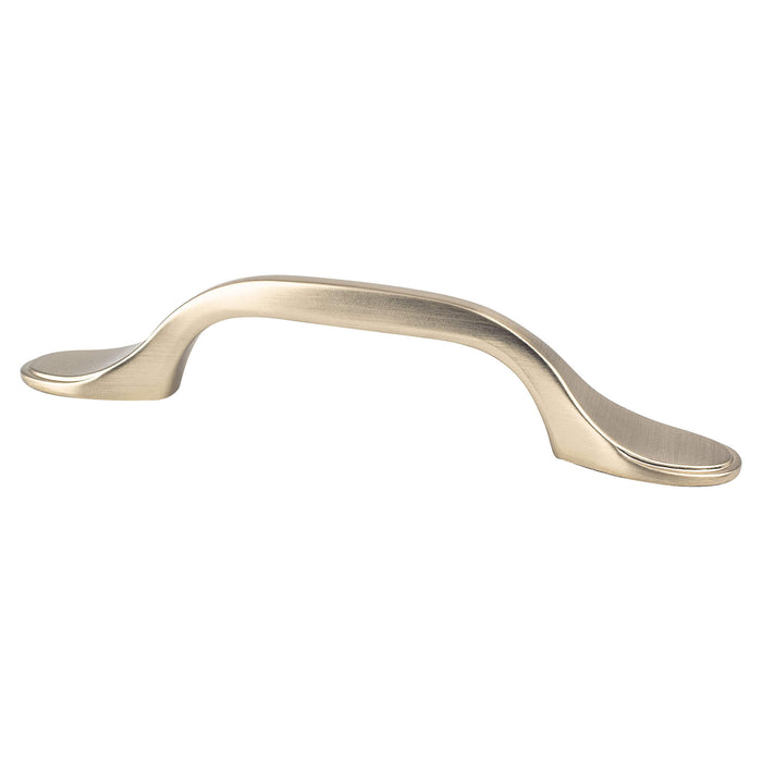 Berenson 9198-10CZ-P Traditional Advantage One 3 inch CC Champagne Rounded End Pull - KnobDepot
