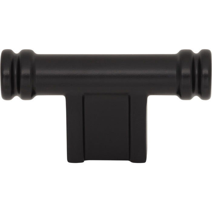 Top Knobs TK3380BLK Newburn 2 1/4" Length Bar Knob Flat Black - KnobDepot