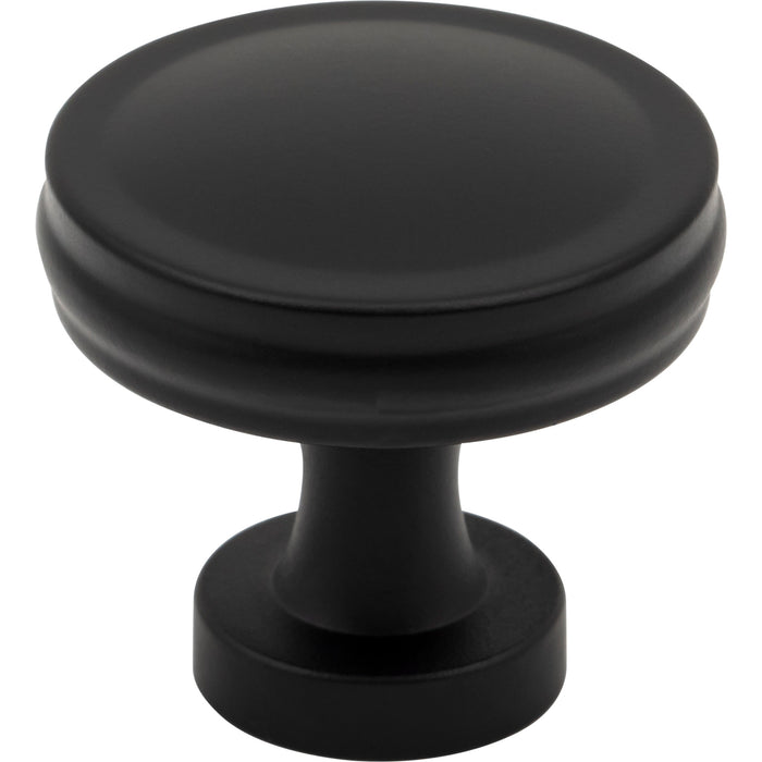 Jeffrey Alexander 132MB Jules 1-3/8" Diameter Round Knob Matte Black
