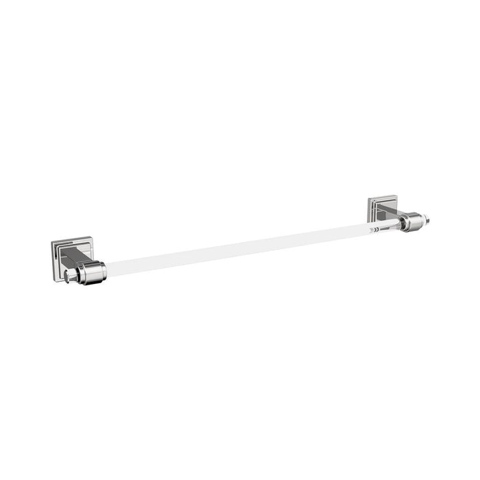 Amerock BH36063C26 Glacio Clear/Chrome 18 inch (457mm) Towel Bar