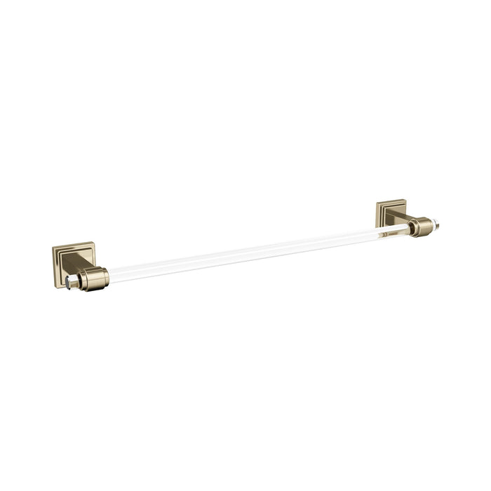 Amerock BH36063CBBZ Glacio Clear/Golden Champagne 18 inch (457mm) Towel Bar