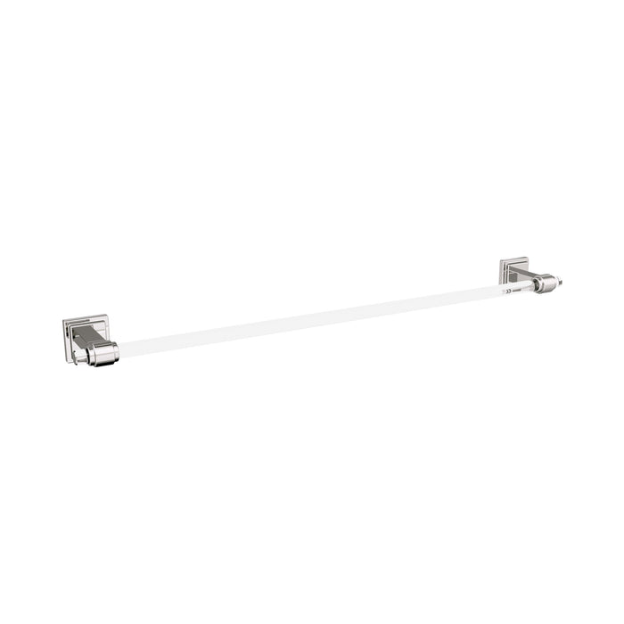 Amerock BH36064CPN Glacio Clear/Polished Nickel 24 inch (610mm) Towel Bar