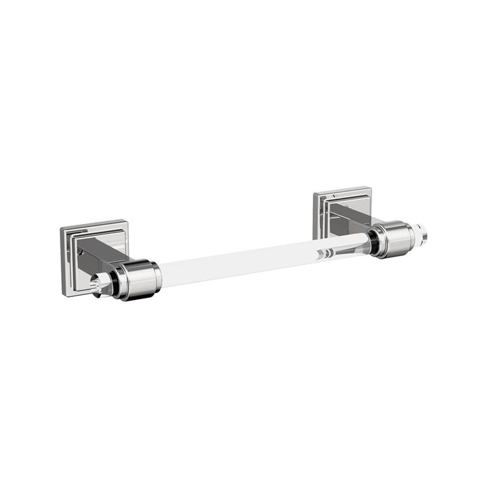 Amerock BH36065C26 Glacio Clear/Chrome 8 inch (203mm) Towel Bar