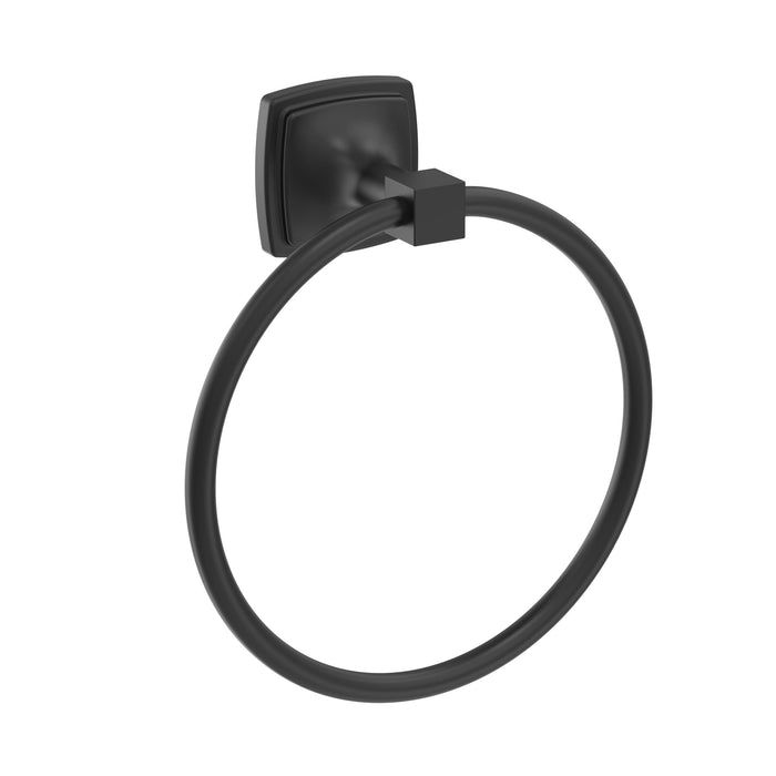 Amerock BH36092MB Stature Matte Black Closed Towel Ring