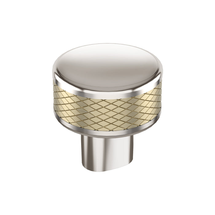 Amerock BP36554PNBBZ Esquire 1-1/4 inch (32mm) Diameter Polished Nickel/Golden Champagne Cabinet Knob