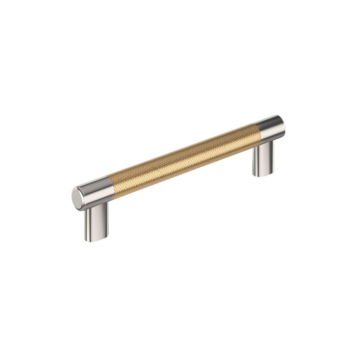 Amerock BP36559PNCZ Esquire 6-5/16 inch (160mm) Center-to-Center Polished Nickel/Champagne Bronze Cabinet Pull