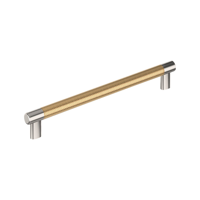 Amerock BP36560PNCZ Esquire 10-1/16 inch (256mm) Center-to-Center Polished Nickel/Champagne Bronze Cabinet Pull