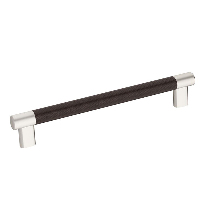Amerock BP36562G10ORB Esquire 8 inch (203mm) Center-to-Center Satin Nickel/Oil-Rubbed Bronze Cabinet Pull