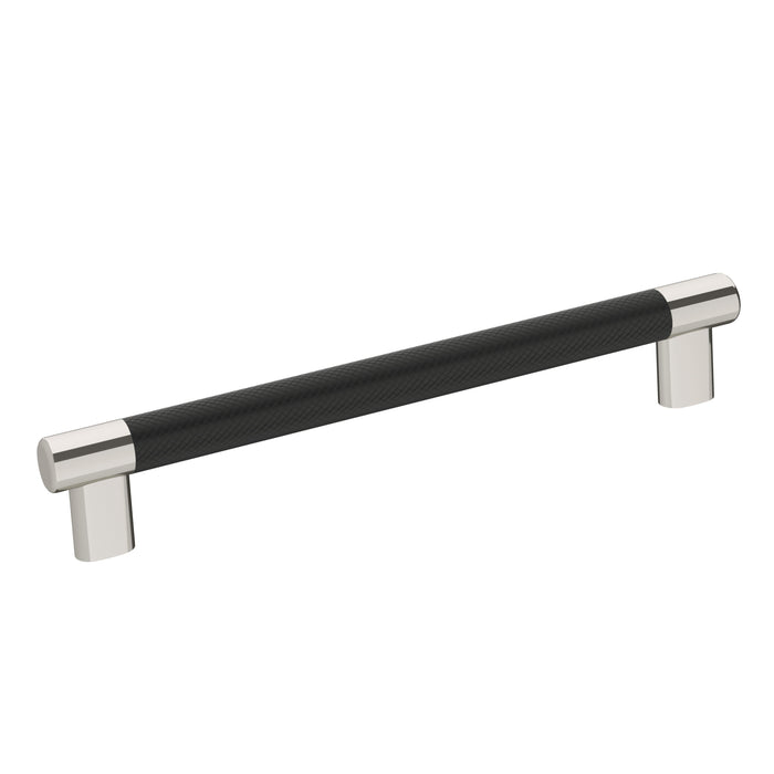 Amerock BP36562PNBBR Esquire 8 inch (203mm) Center-to-Center Polished Nickel/Black Bronze Cabinet Pull