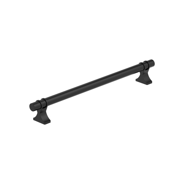 Amerock BP36619MB Davenport 8-13/16 inch (224mm) Center-to-Center Matte Black Cabinet Pull