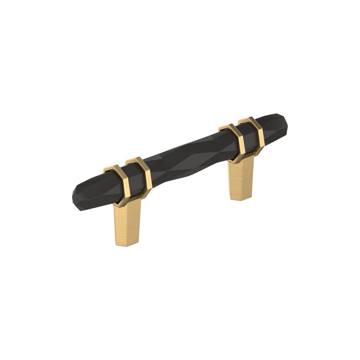 Amerock BP36639BBRCZ London 3 inch (76mm) Center-to-Center Black Bronze/Champagne Bronze Cabinet Pull
