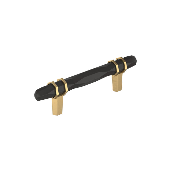 Amerock BP36648BBRCZ London 3-3/4 inch (96mm) Center-to-Center Black Bronze/Champagne Bronze Cabinet Pull