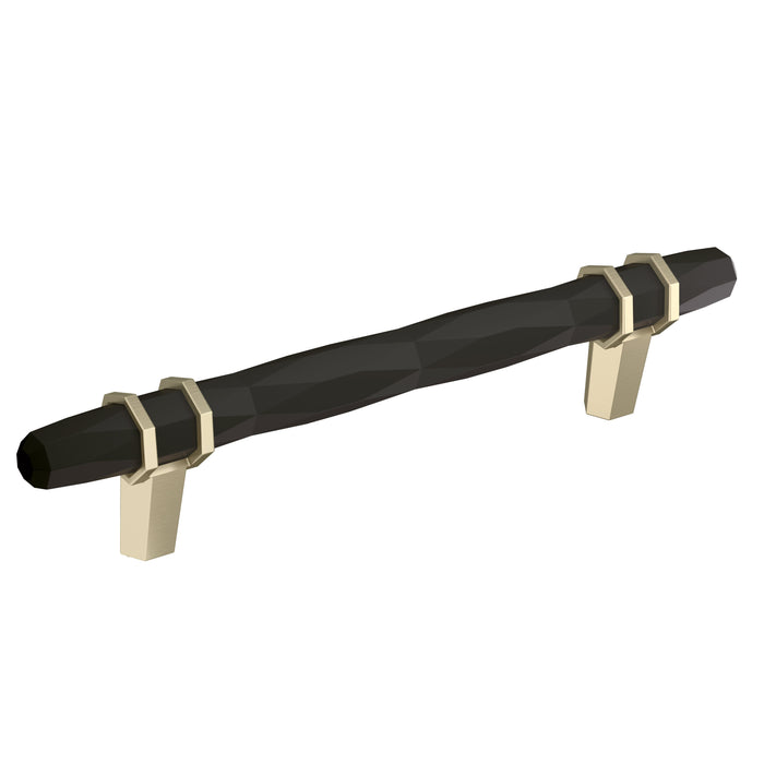 Amerock BP36649BBRBBZ London 5-1/16 inch (128mm) Center-to-Center Black Bronze/Golden Champagne Cabinet Pull