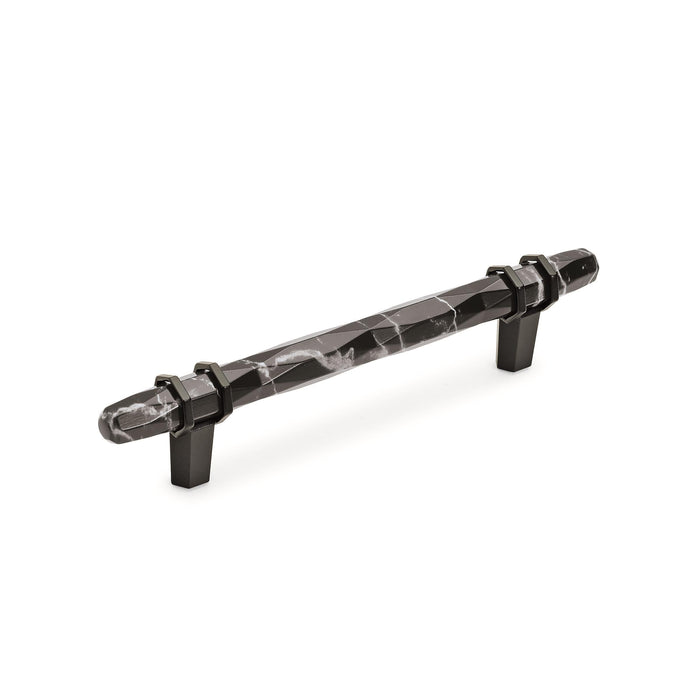 Amerock BP36649MBKBBR Carrione 5-1/16 inch (128mm) Center-to-Center Marble Black/Black Bronze Cabinet Pull