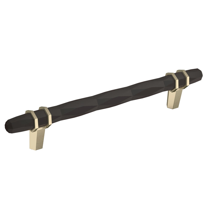 Amerock BP36650BBRBBZ London 6-5/16 inch (160mm) Center-to-Center Black Bronze/Golden Champagne Cabinet Pull